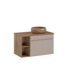 Cabinet with sink, cashmere, 80 cm order